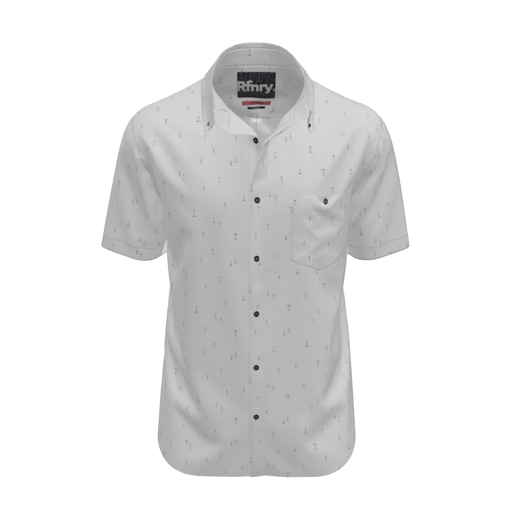 Printed Shirt _ 143019 _ Optic White