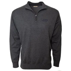 Qtr Zip Top Line Sweater - Charcoal