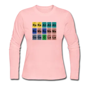 "Lady Gaga Periodic Table" - Women's Long Sleeve T-Shirt