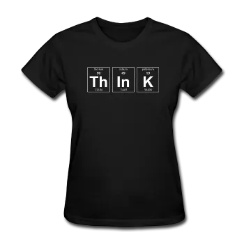 "ThInK" (white) - Women's T-Shirt