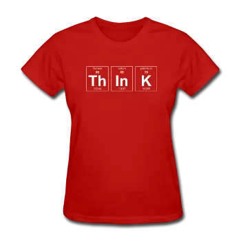 "ThInK" (white) - Women's T-Shirt