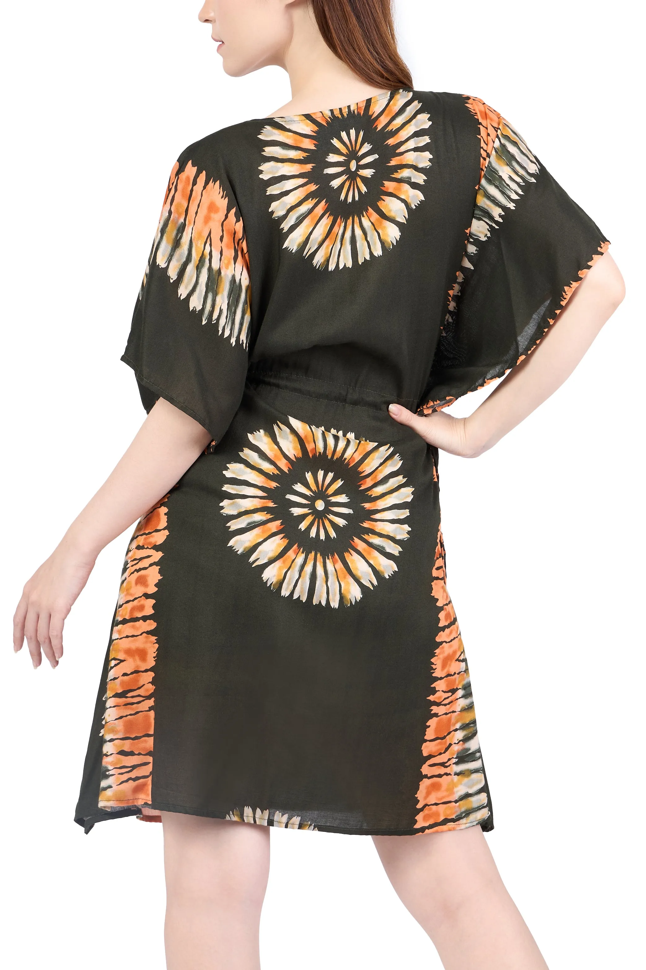 Rayon Boho Tops for Women One Size - Kimono - Green