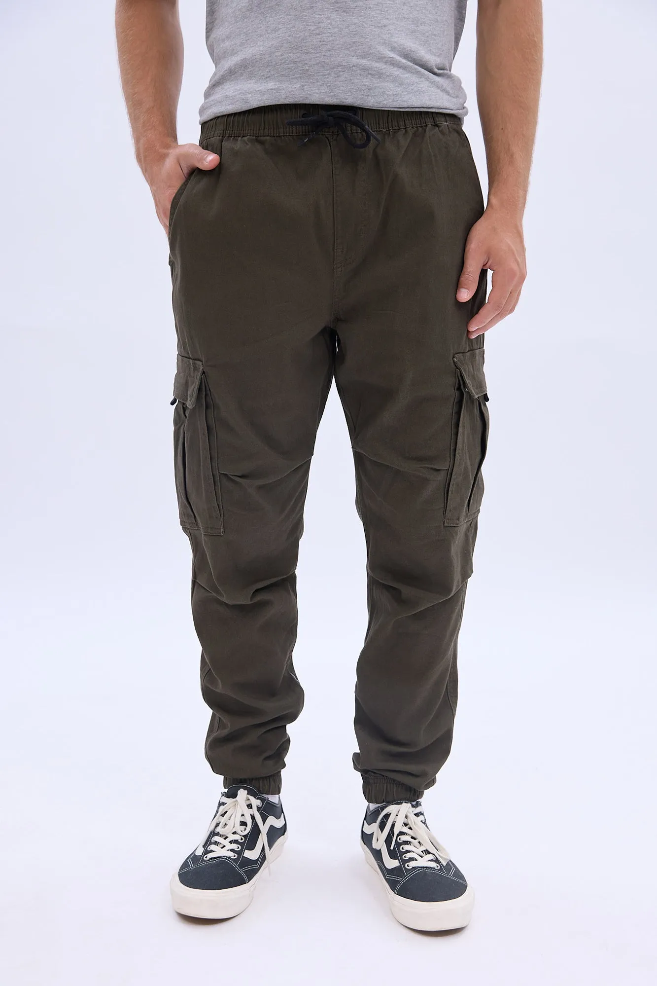 Relaxed Cargo Twill Jogger