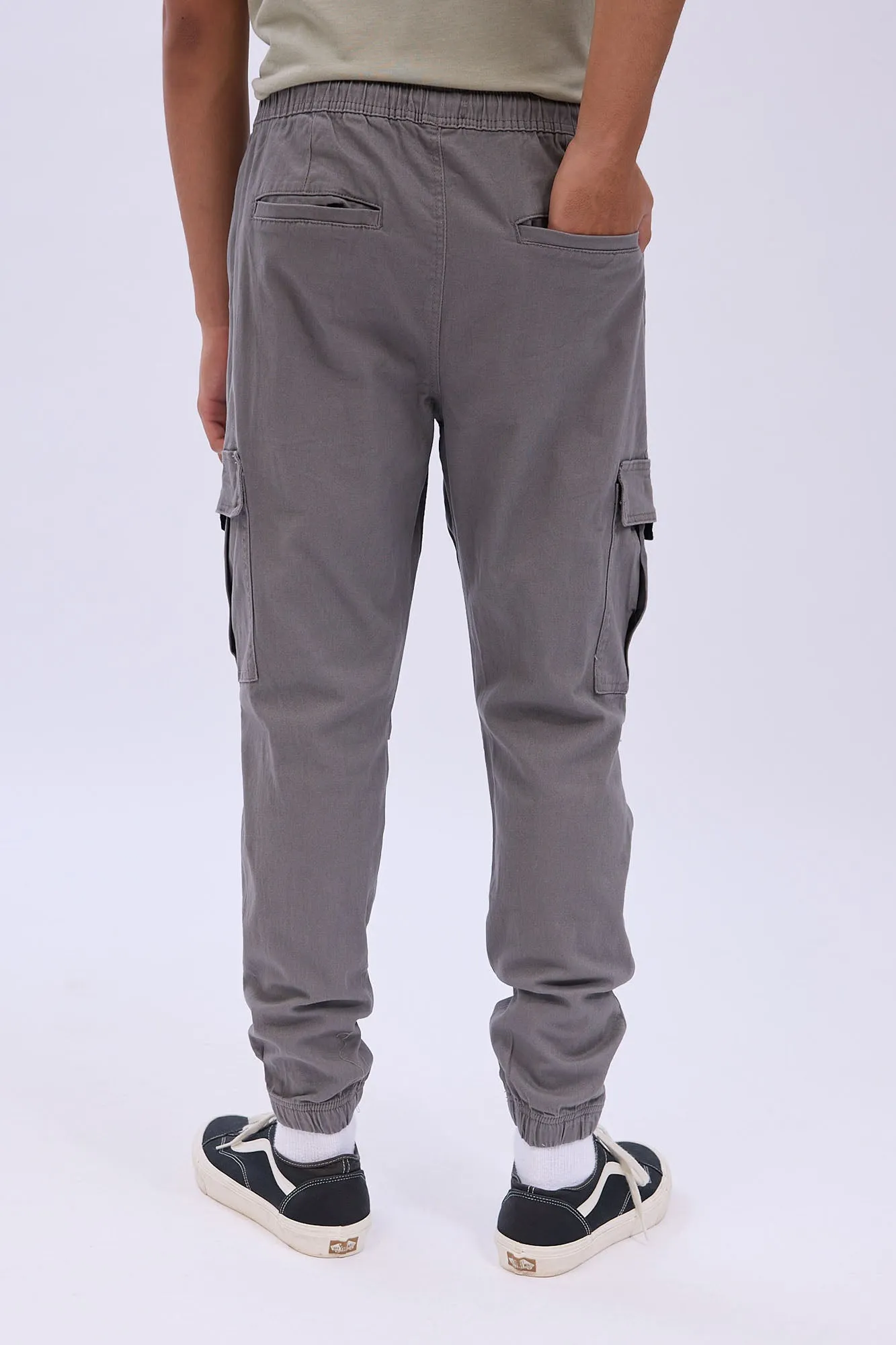 Relaxed Cargo Twill Jogger