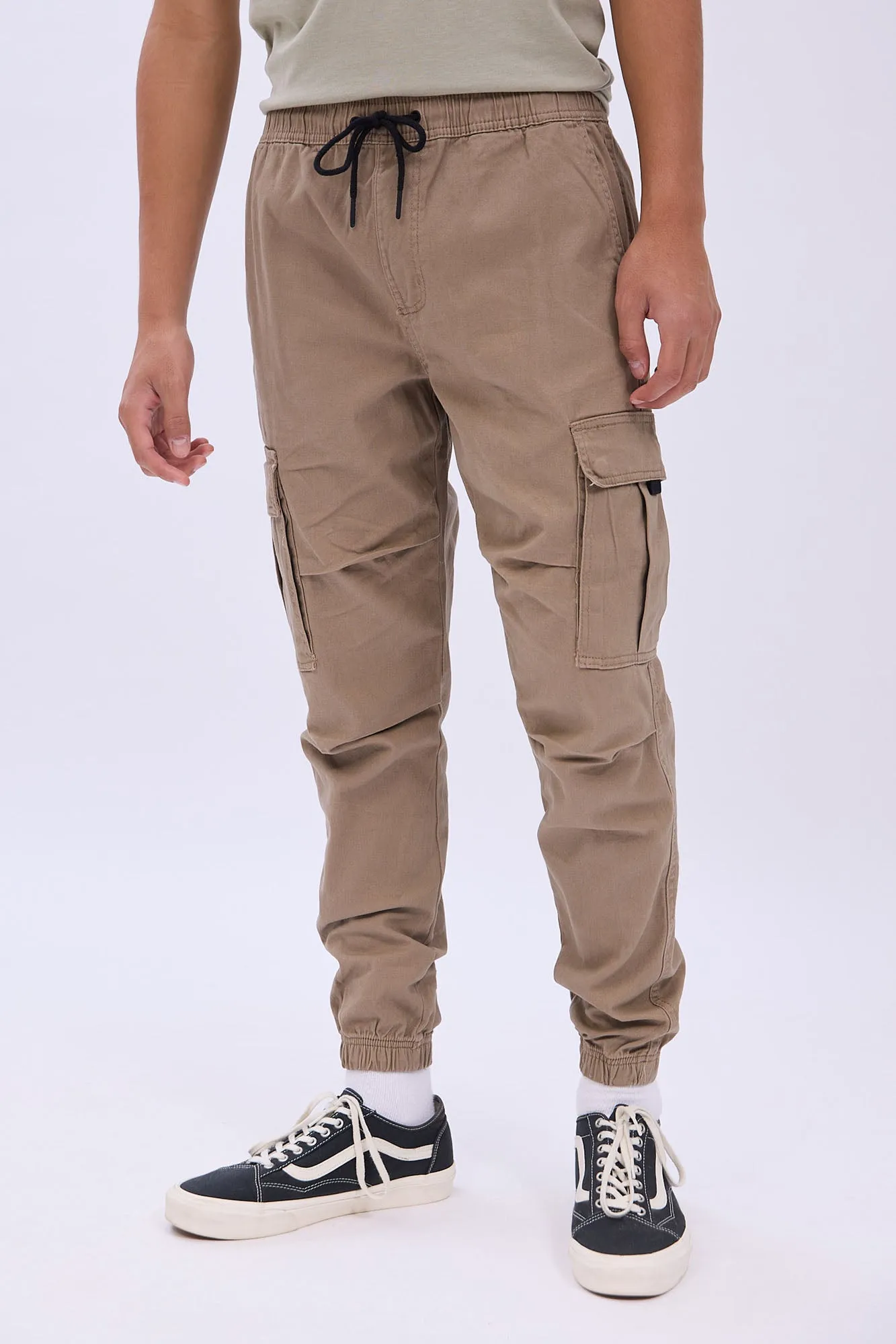 Relaxed Cargo Twill Jogger