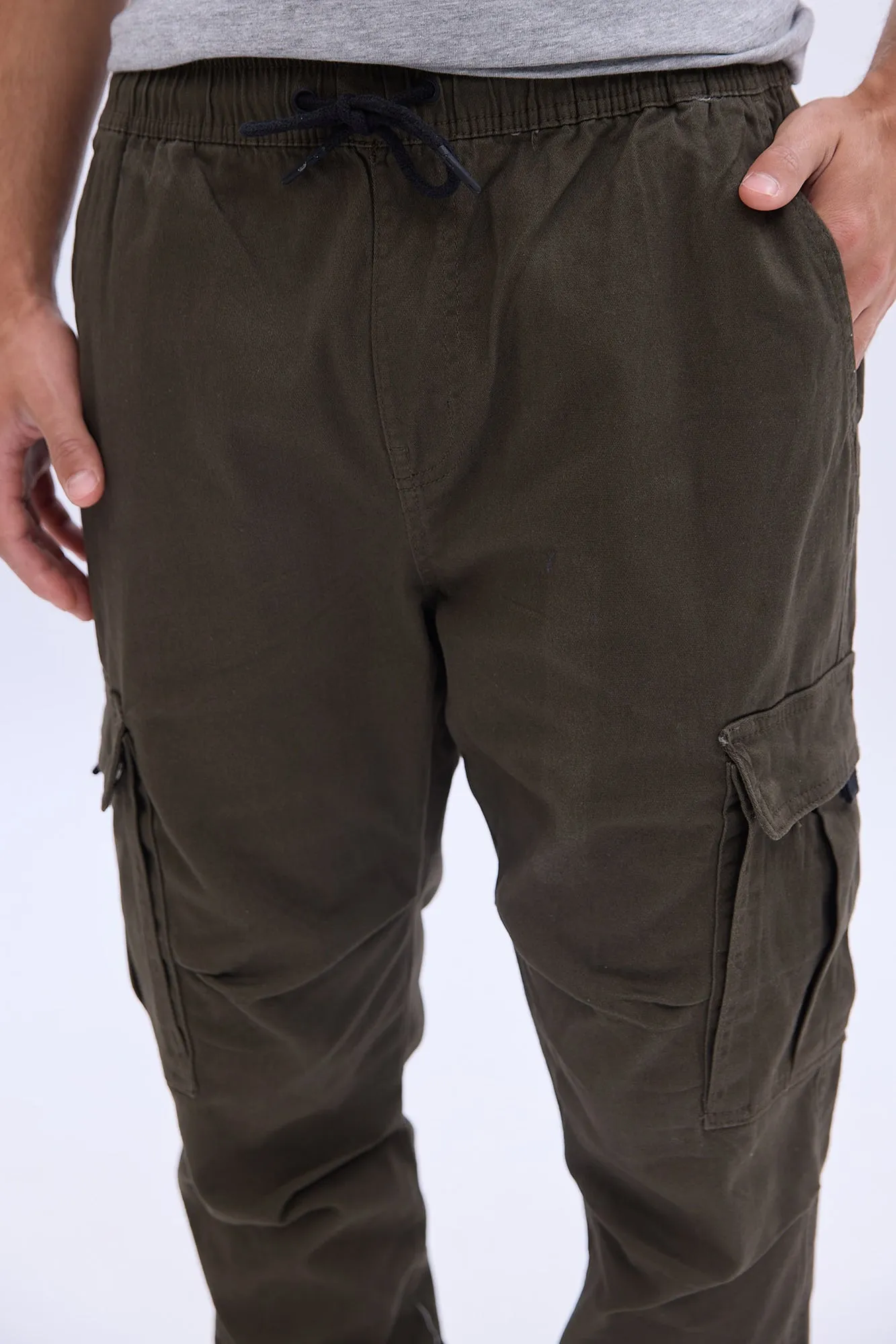 Relaxed Cargo Twill Jogger