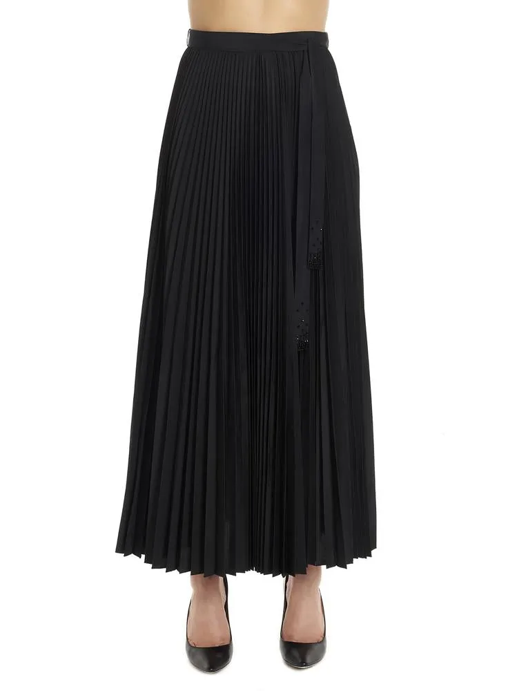 'S Max Mara Pleated Skirt Top and Tee Set