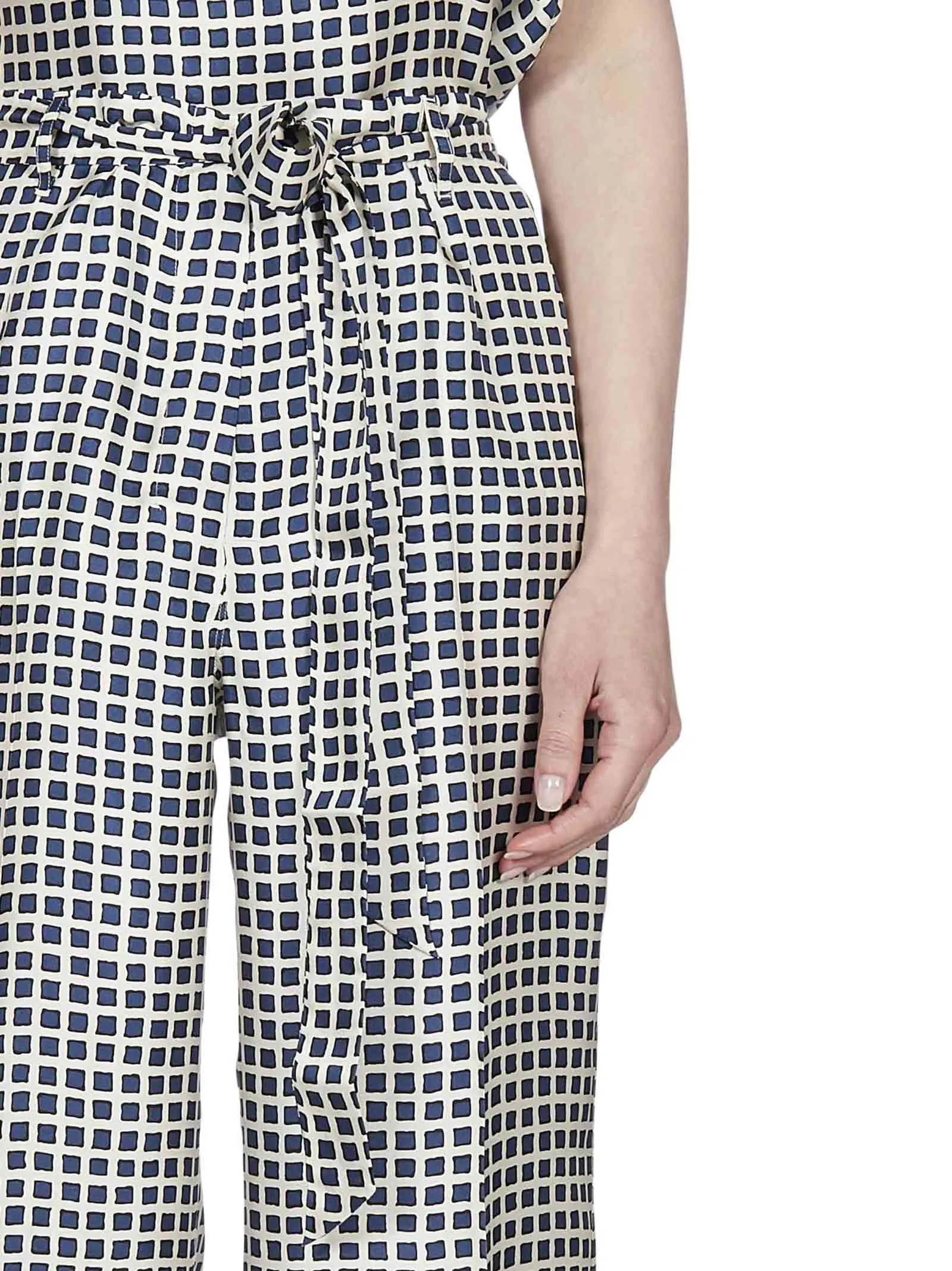 'S Max Mara Printed Wide Leg Trousers