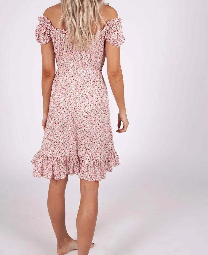 Sabrina Dress | Pink Daisy