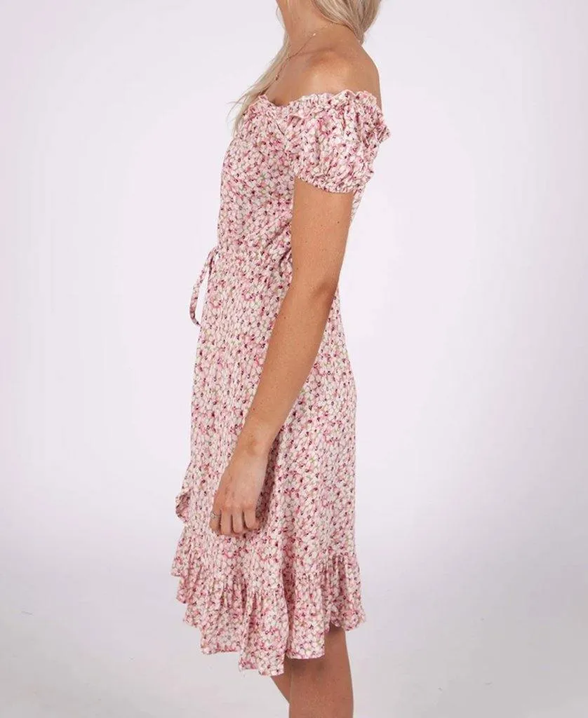 Sabrina Dress | Pink Daisy