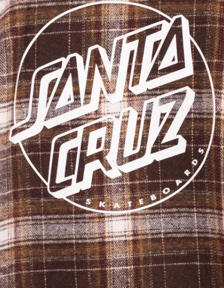 Santa Cruz BT Retreat Shirt - Brown Plaid