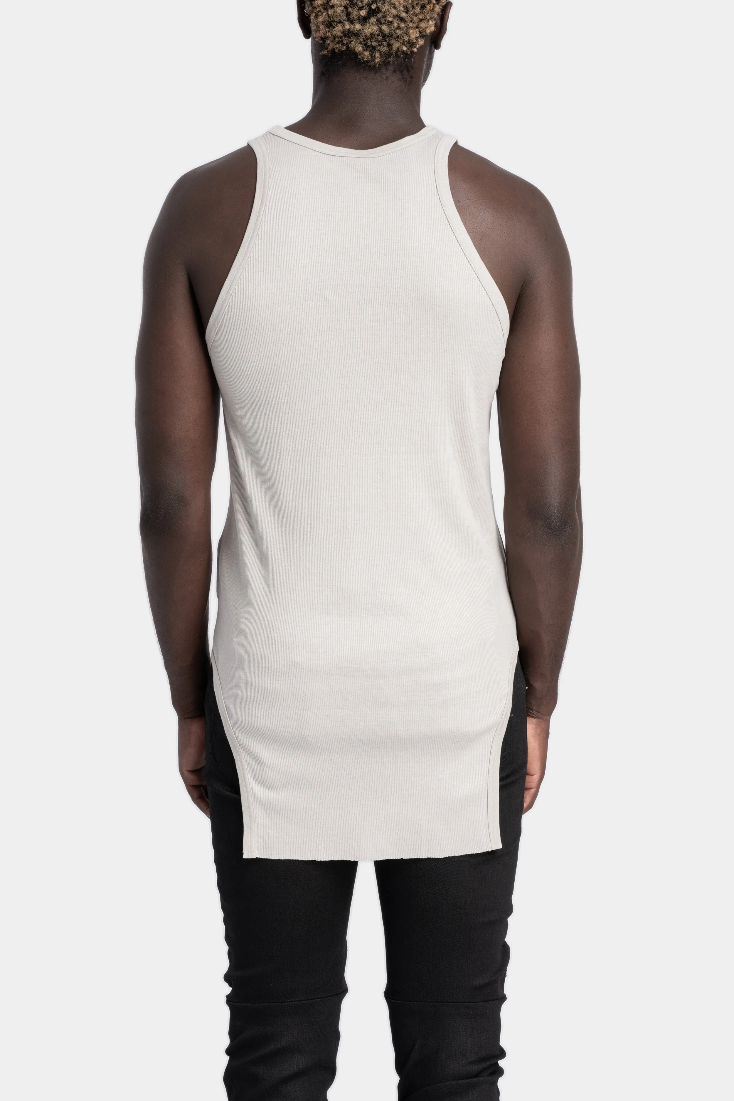 Shaped hem tank top, Plaster