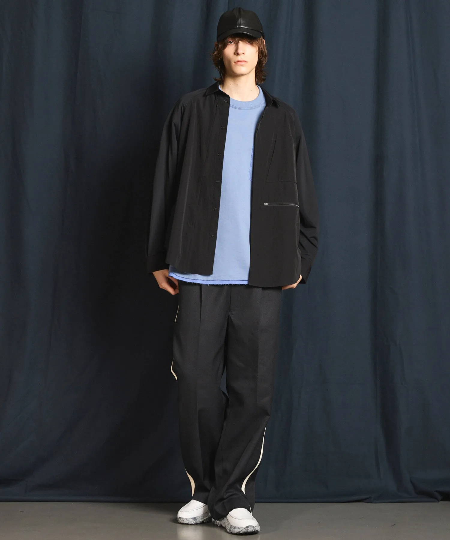 Side Line Twill Wide Pants