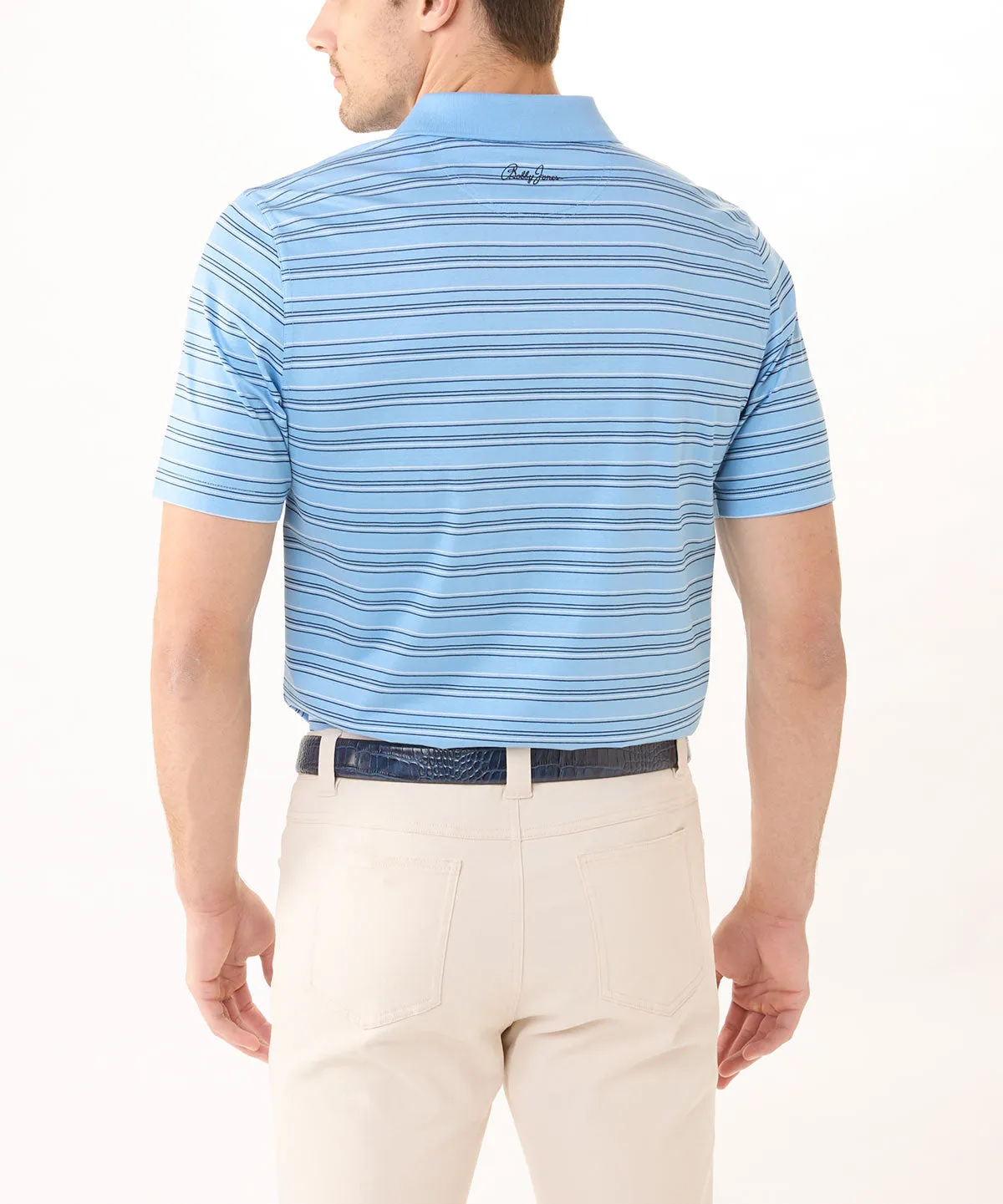 Signature 100% Mercerized Cotton Kirkwood Multi-Pinstripe Polo Shirt