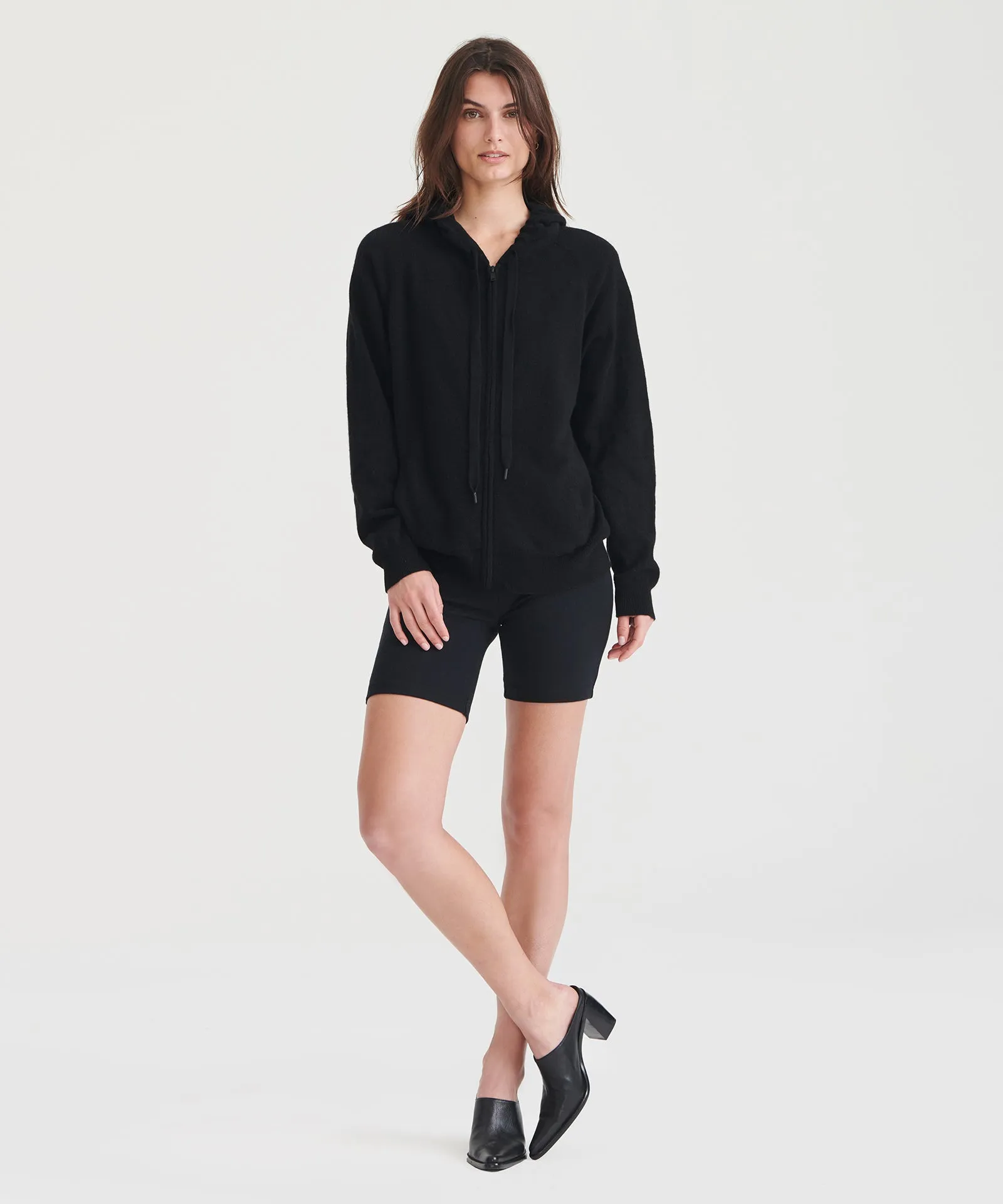 Signature Cashmere Zip Up Hoodie