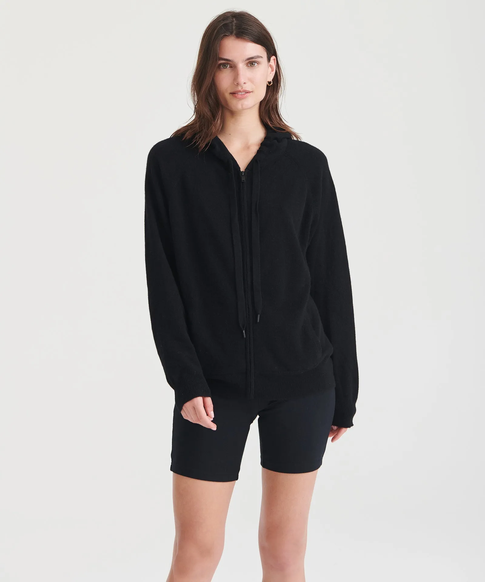 Signature Cashmere Zip Up Hoodie