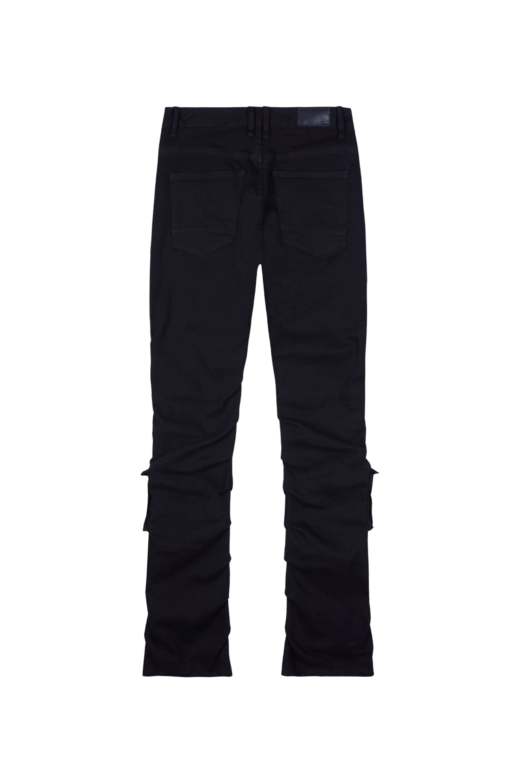 Smoke Rise - Stacked Utility Twill Pants - Black