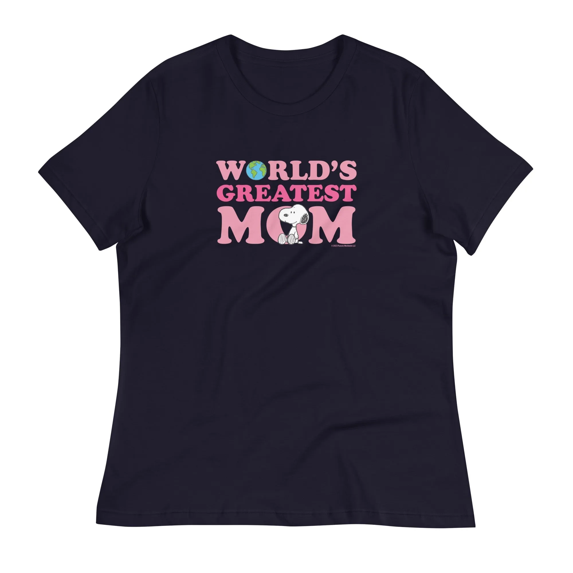 Snoopy World's Greatest Mom Relaxed Women's T-Shirt