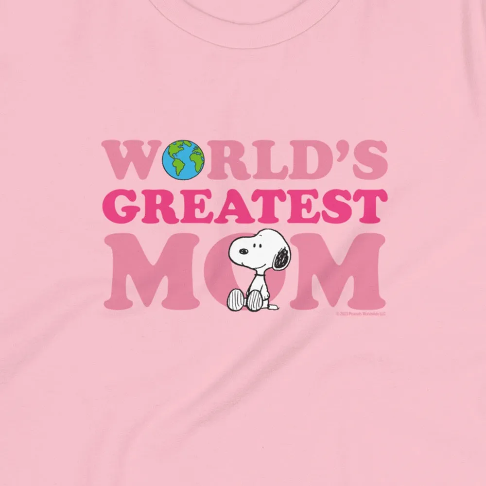 Snoopy World's Greatest Mom Relaxed Women's T-Shirt