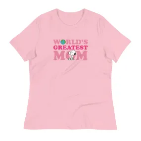 Snoopy World's Greatest Mom Relaxed Women's T-Shirt