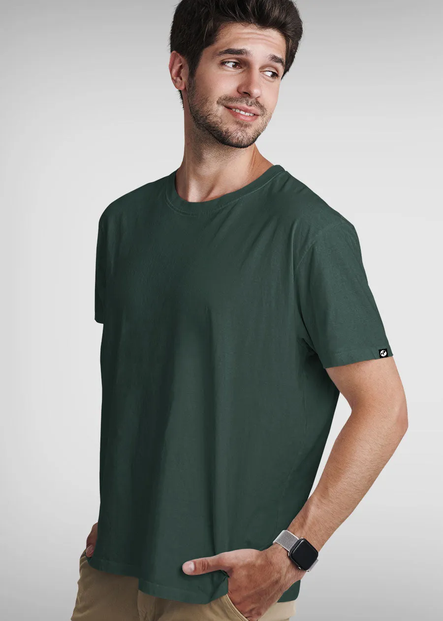 Solid Half Sleeve T-Shirt Men Combo - Pack of 4