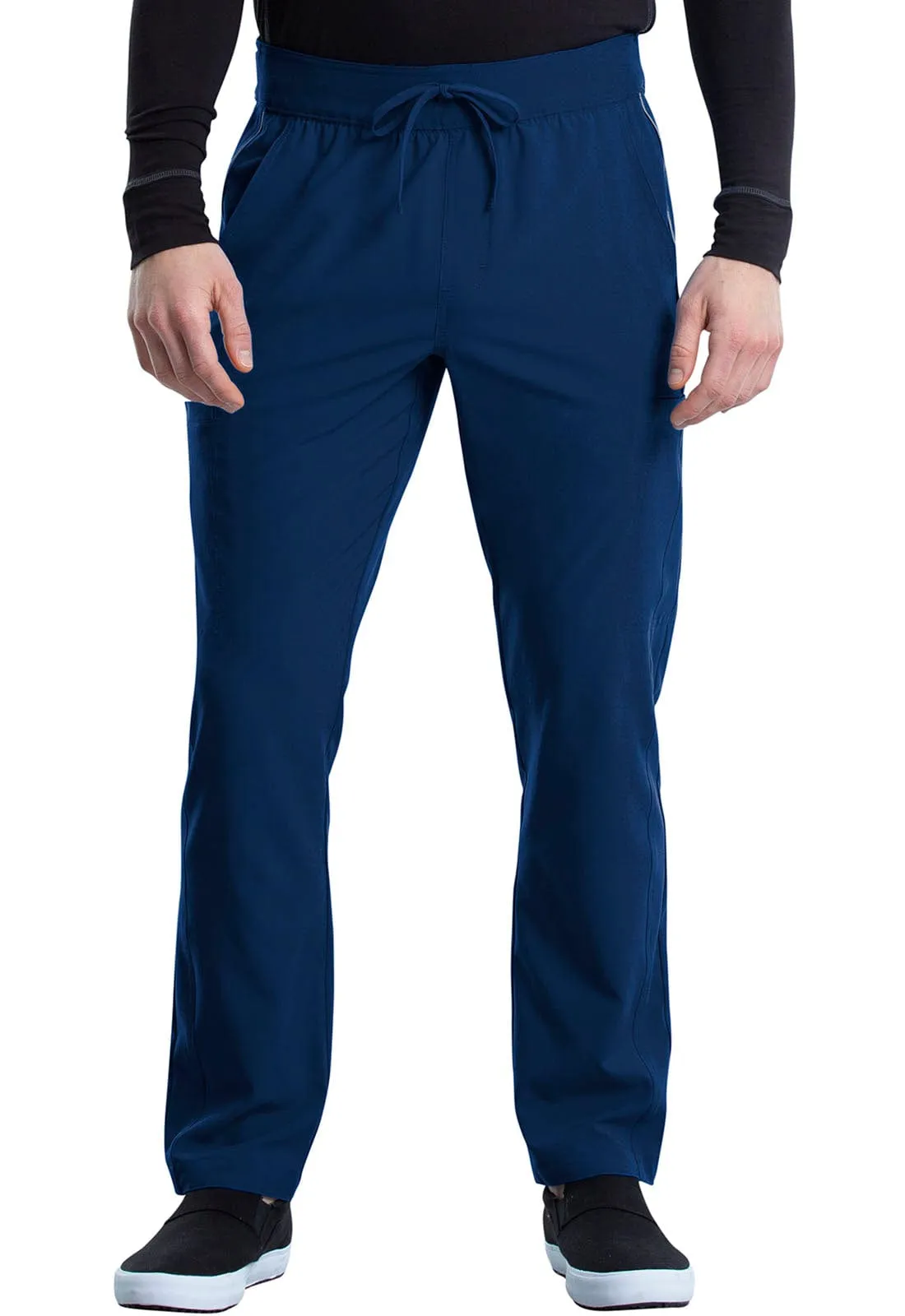 St George's iFlex TALL Men's Drawstring Cargo Scrub Pant Navy - Inseam 34.5" (87cm) STG-CK006T