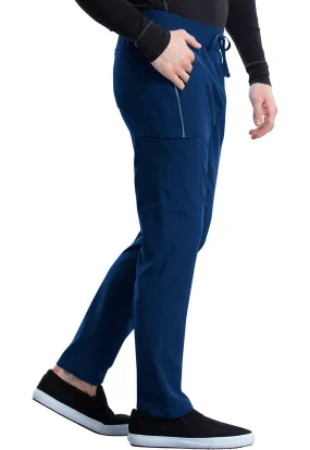 St George's iFlex TALL Men's Drawstring Cargo Scrub Pant Navy - Inseam 34.5" (87cm) STG-CK006T