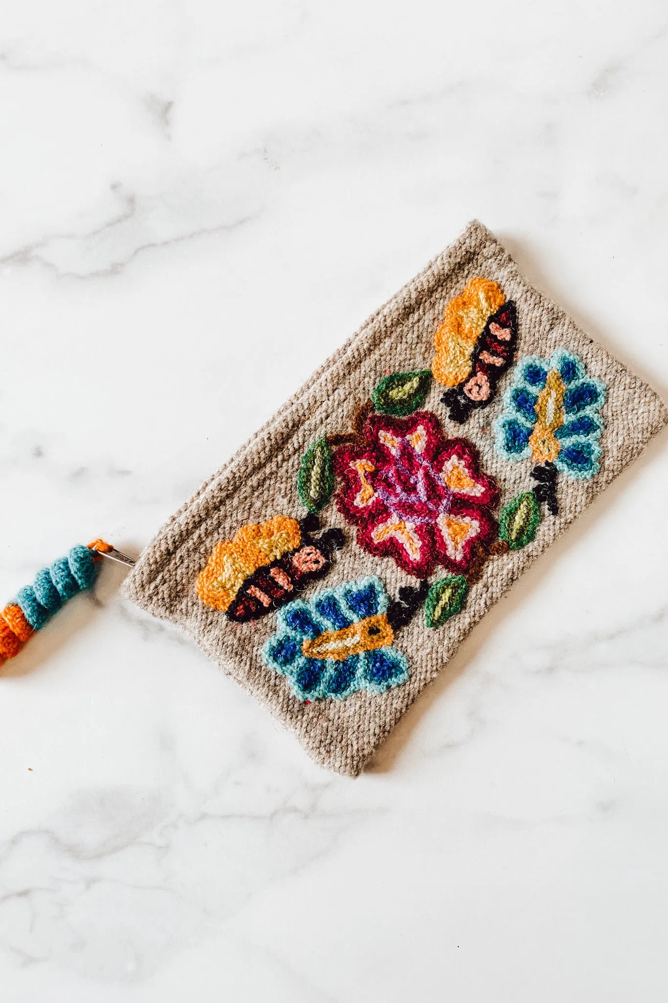 Stitched Butterfly Purse