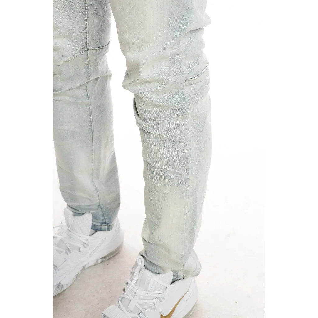 Stone Washed Basic Jeans - Norwich Blue