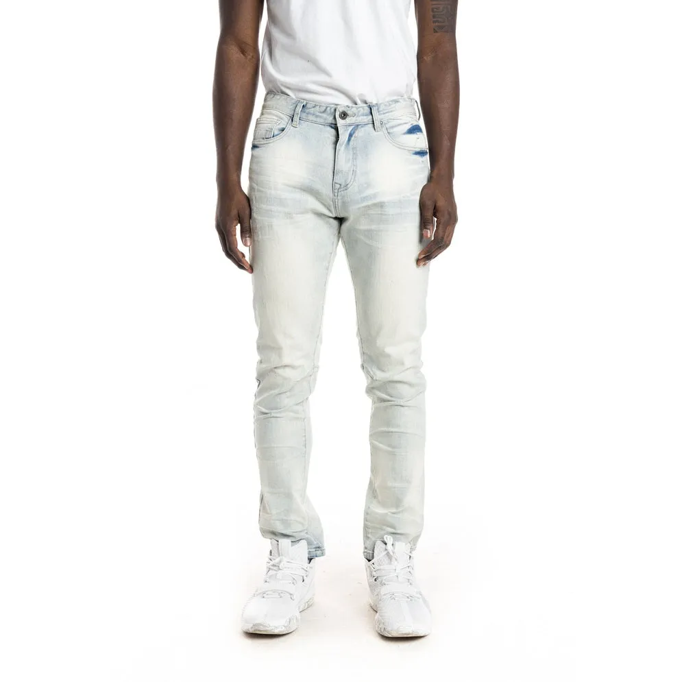 Stone Washed Basic Jeans - Norwich Blue