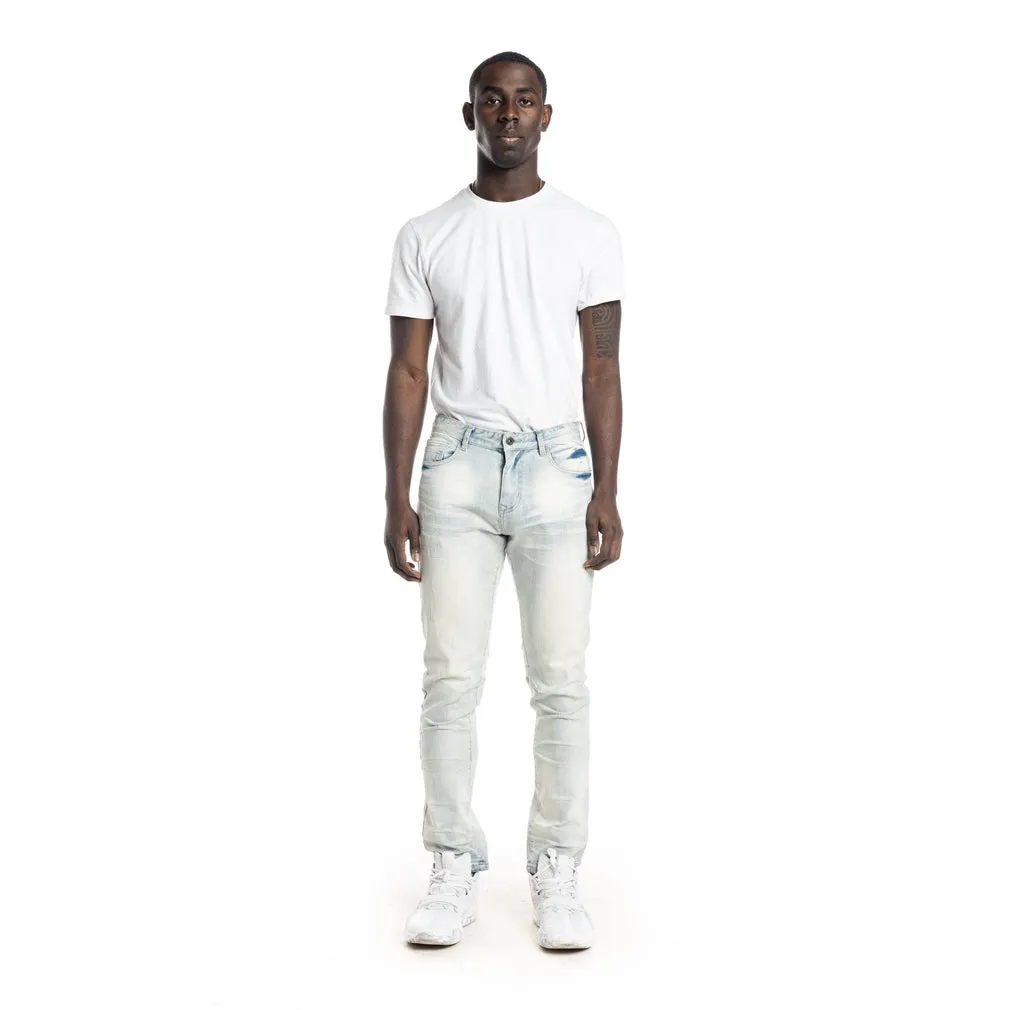 Stone Washed Basic Jeans - Norwich Blue