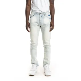 Stone Washed Basic Jeans - Norwich Blue