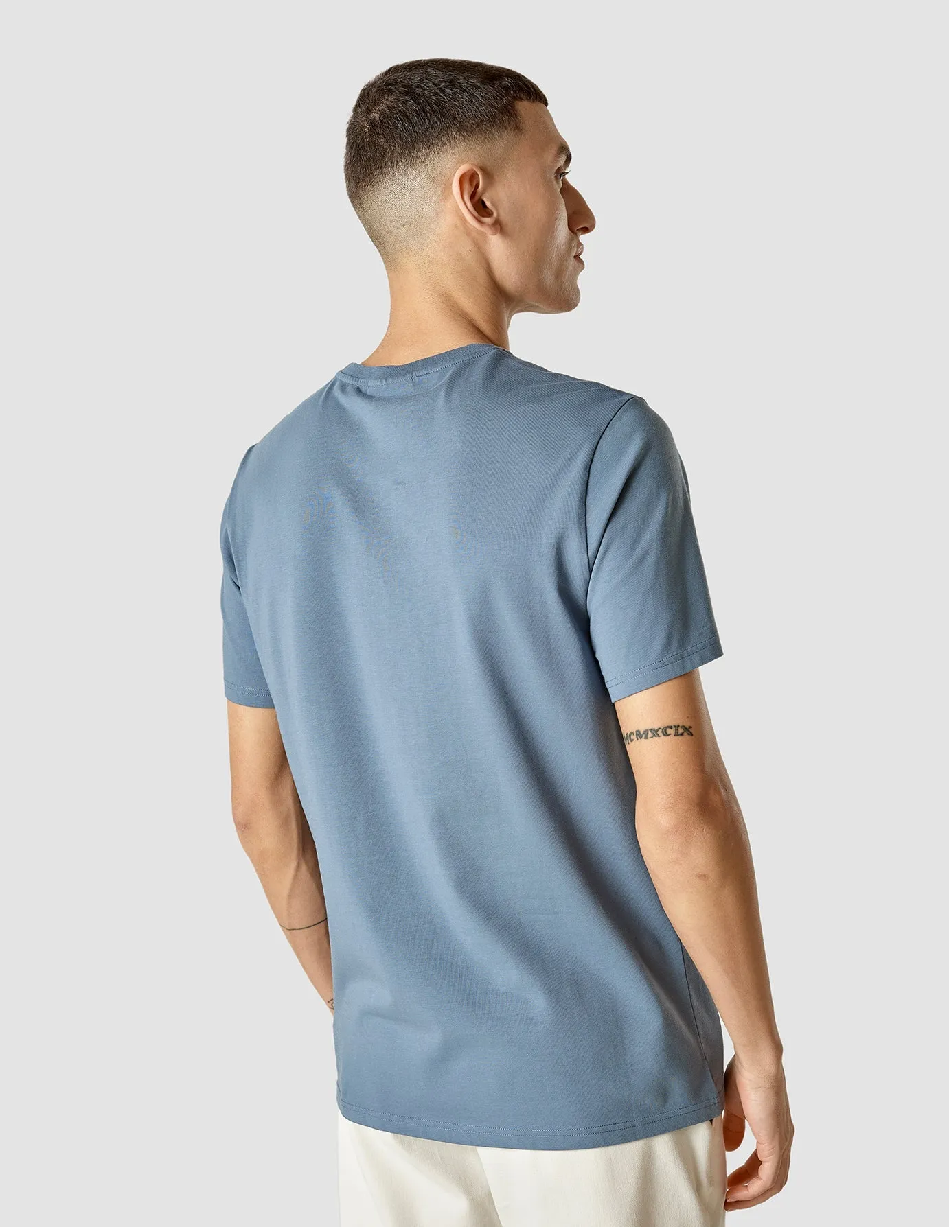 Supima T-shirt Blue Mirage