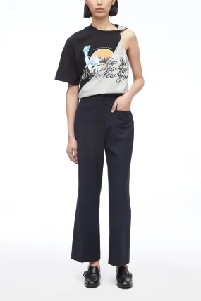 Tailored Cropped Kick Flare Trouser