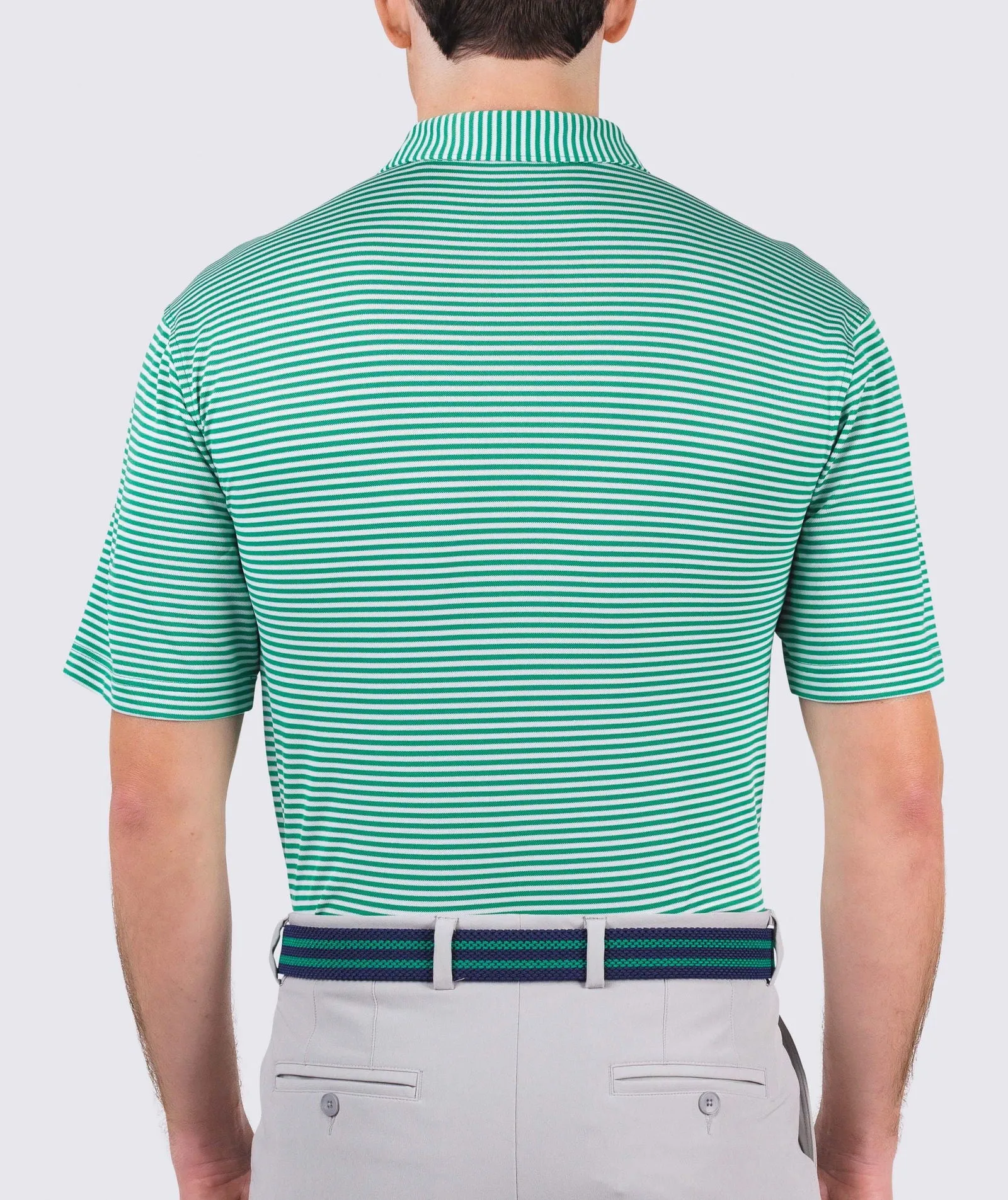 Tanner Stripe Performance Polo - Closeout