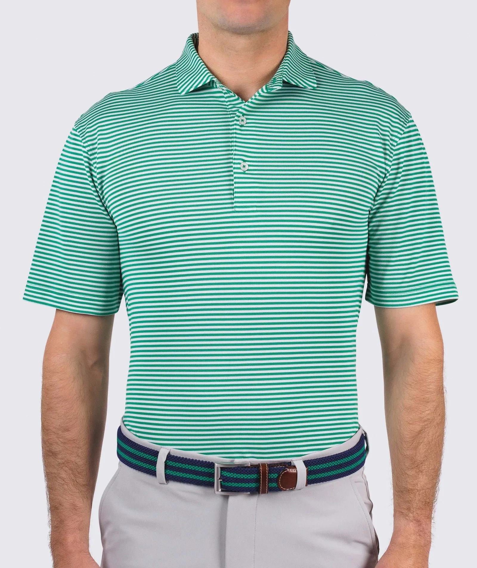 Tanner Stripe Performance Polo - Closeout