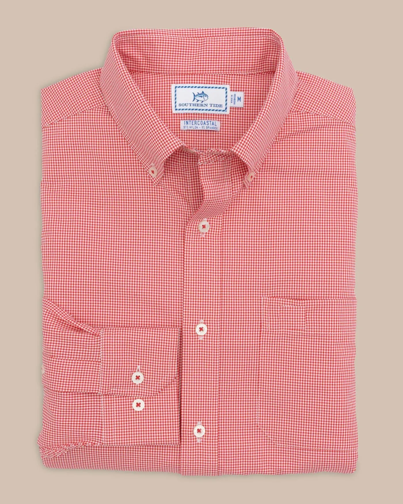 Team Colors Gingham Intercoastal Sport Shirt