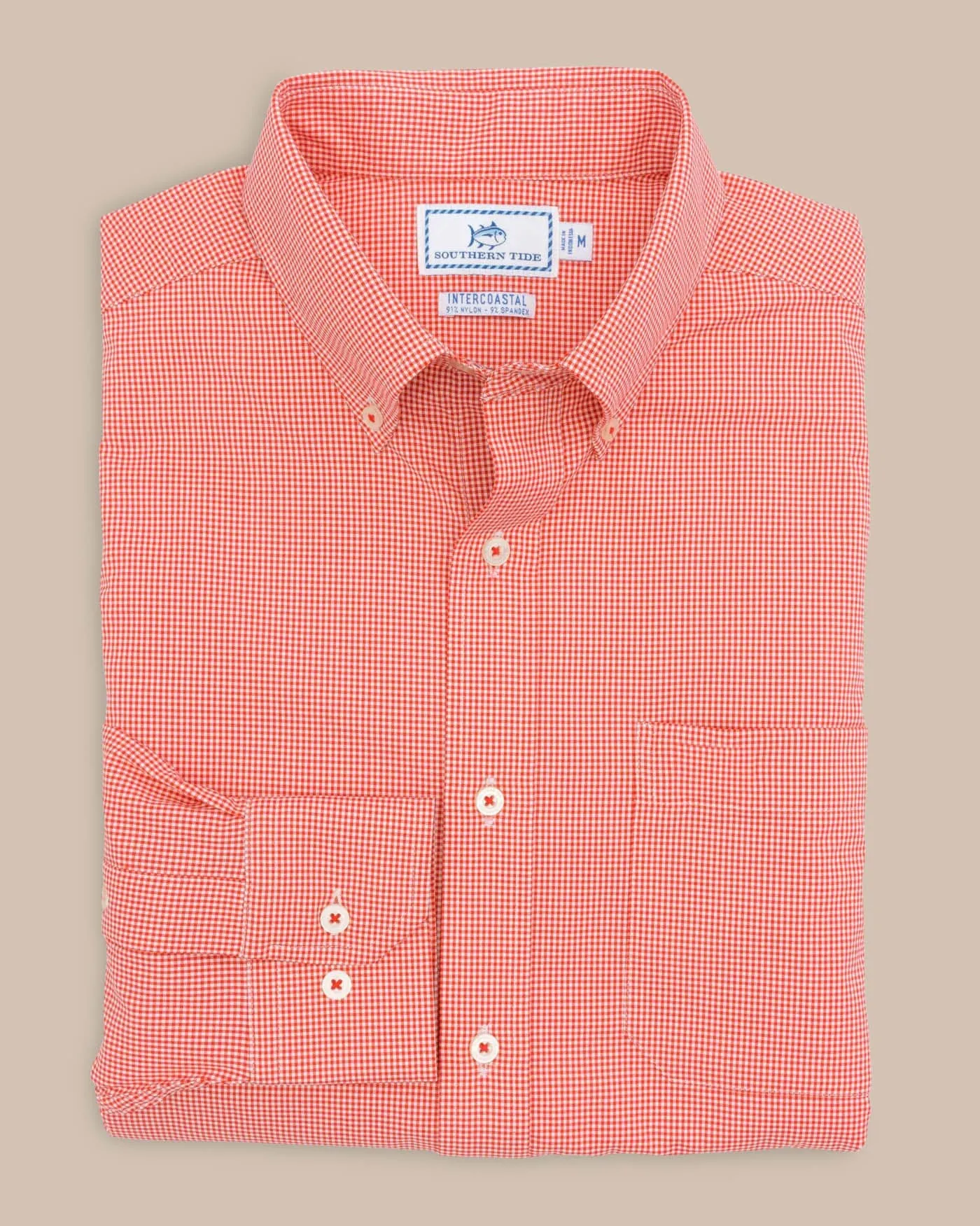 Team Colors Gingham Intercoastal Sport Shirt