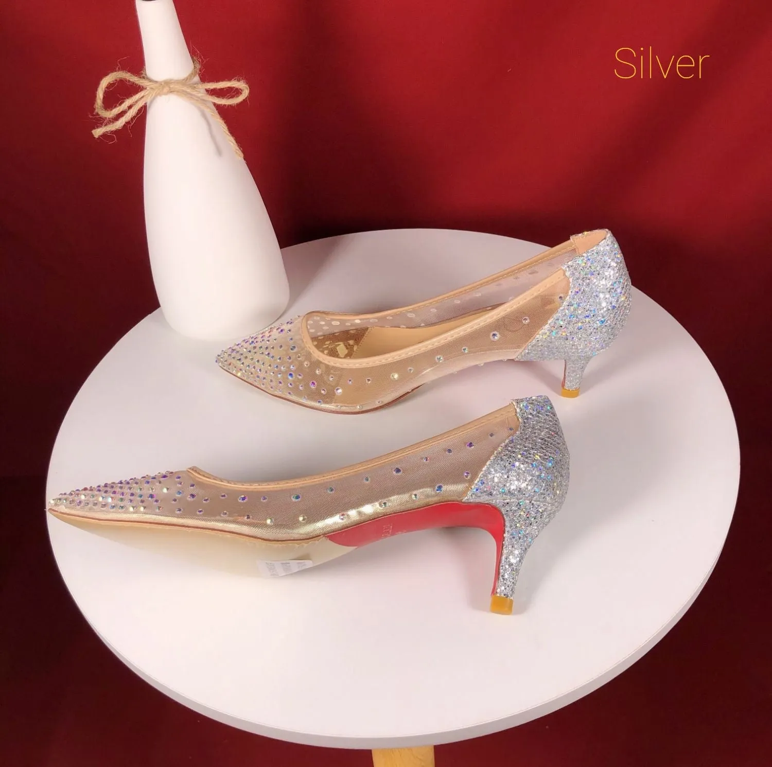 The Hensley Wedding Bridal Translucent Heels (Available in 2 Colours)