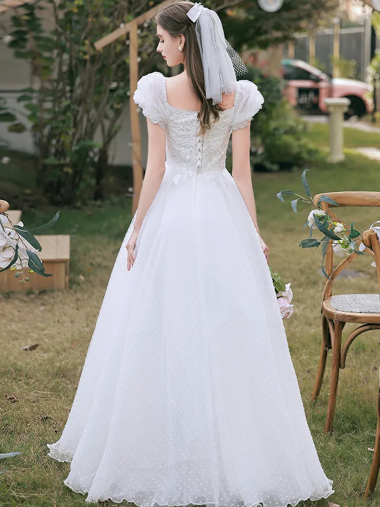 The Kandis Wedding Bridal Off Shoulder Gown