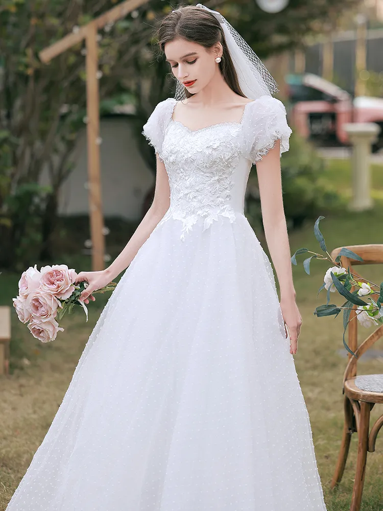 The Kandis Wedding Bridal Off Shoulder Gown