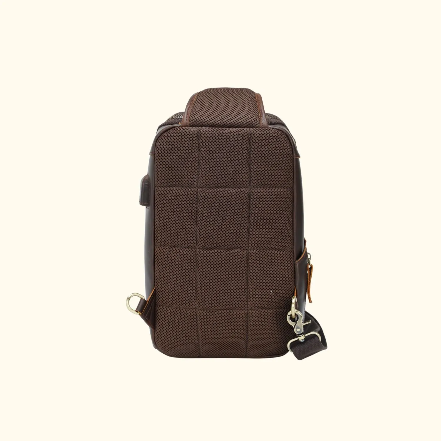 The Trailblazer Trekker - Vintage Leather Tablet Chest Pack