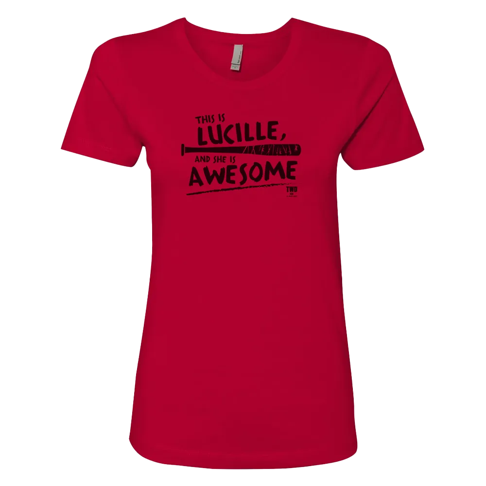 The Walking Dead Lucille Is Awesome Women's Short Sleeve T-Shirt