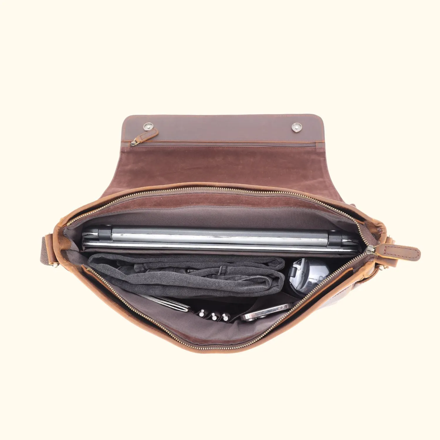 The Western Trailblazer - Leather Messenger Bag