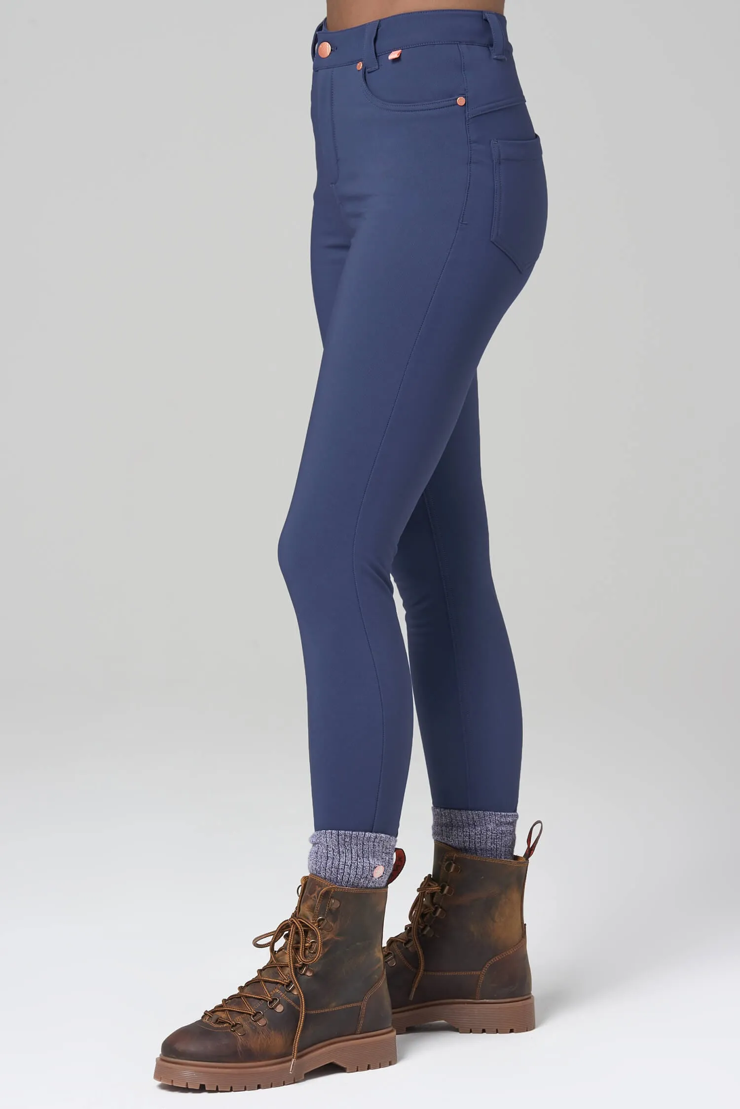 Thermal Skinny Outdoor Pants - Steel Blue