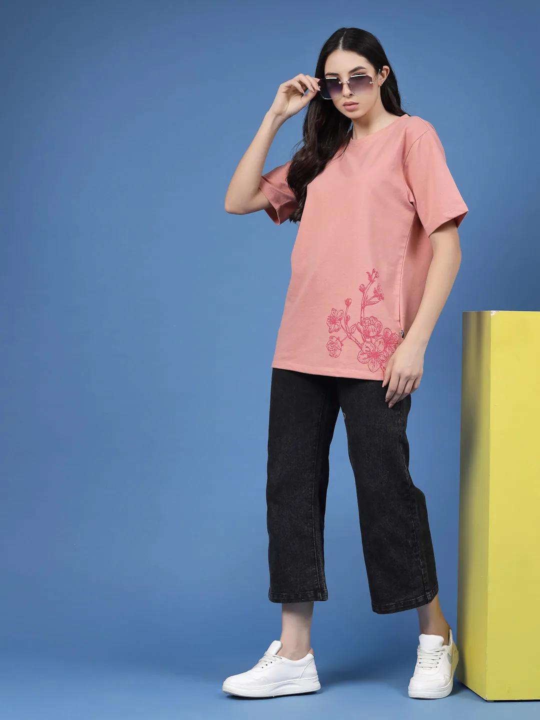 Tokyo Blossom Oversized Jersey T-Shirt