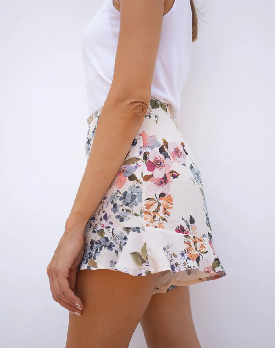 Tropical Vintage Shorts beige - Women