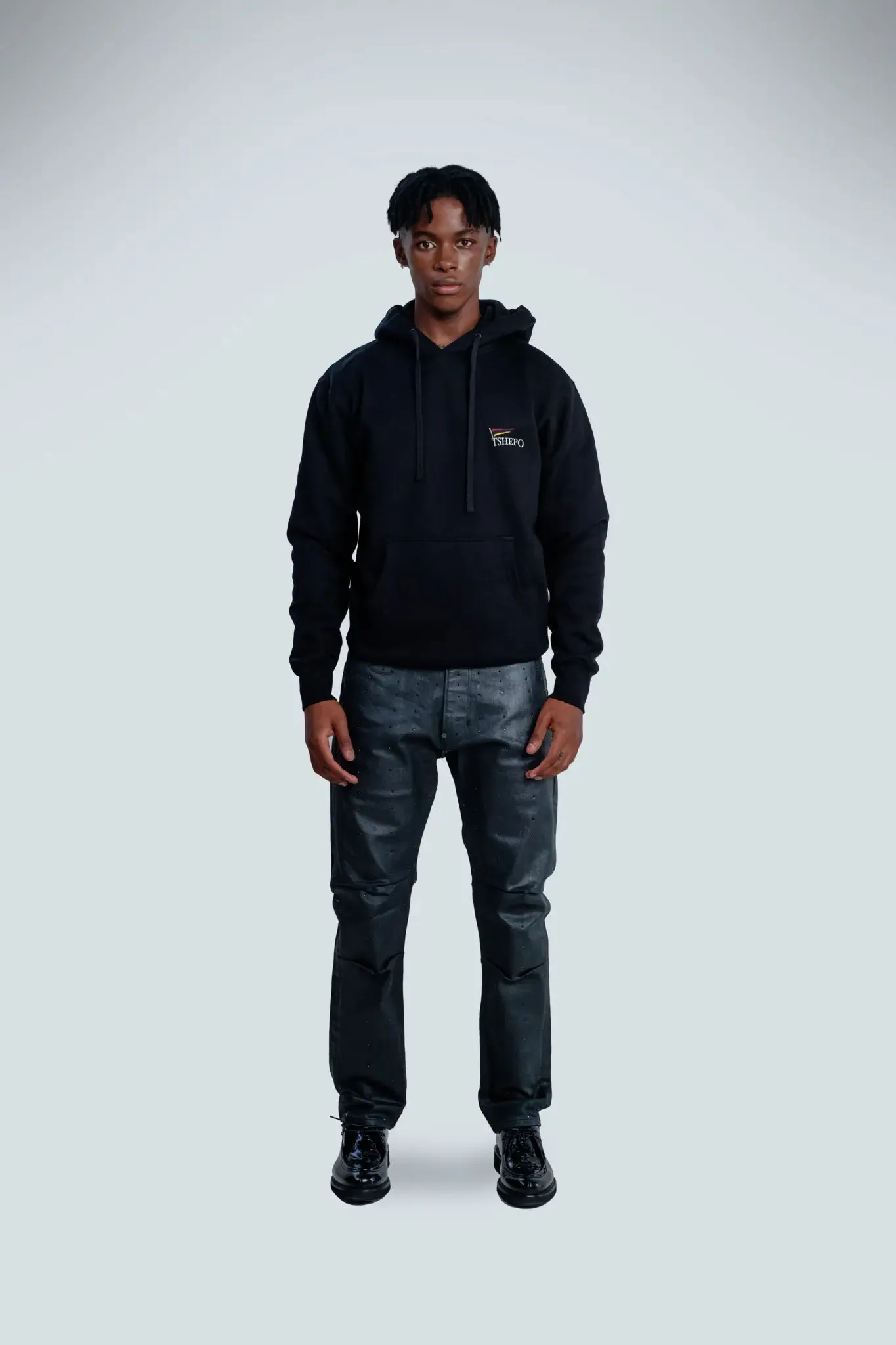 TSHEPO AFRICA AMSTERDAM HEAVYWEIGHT HOODIE, BLACK