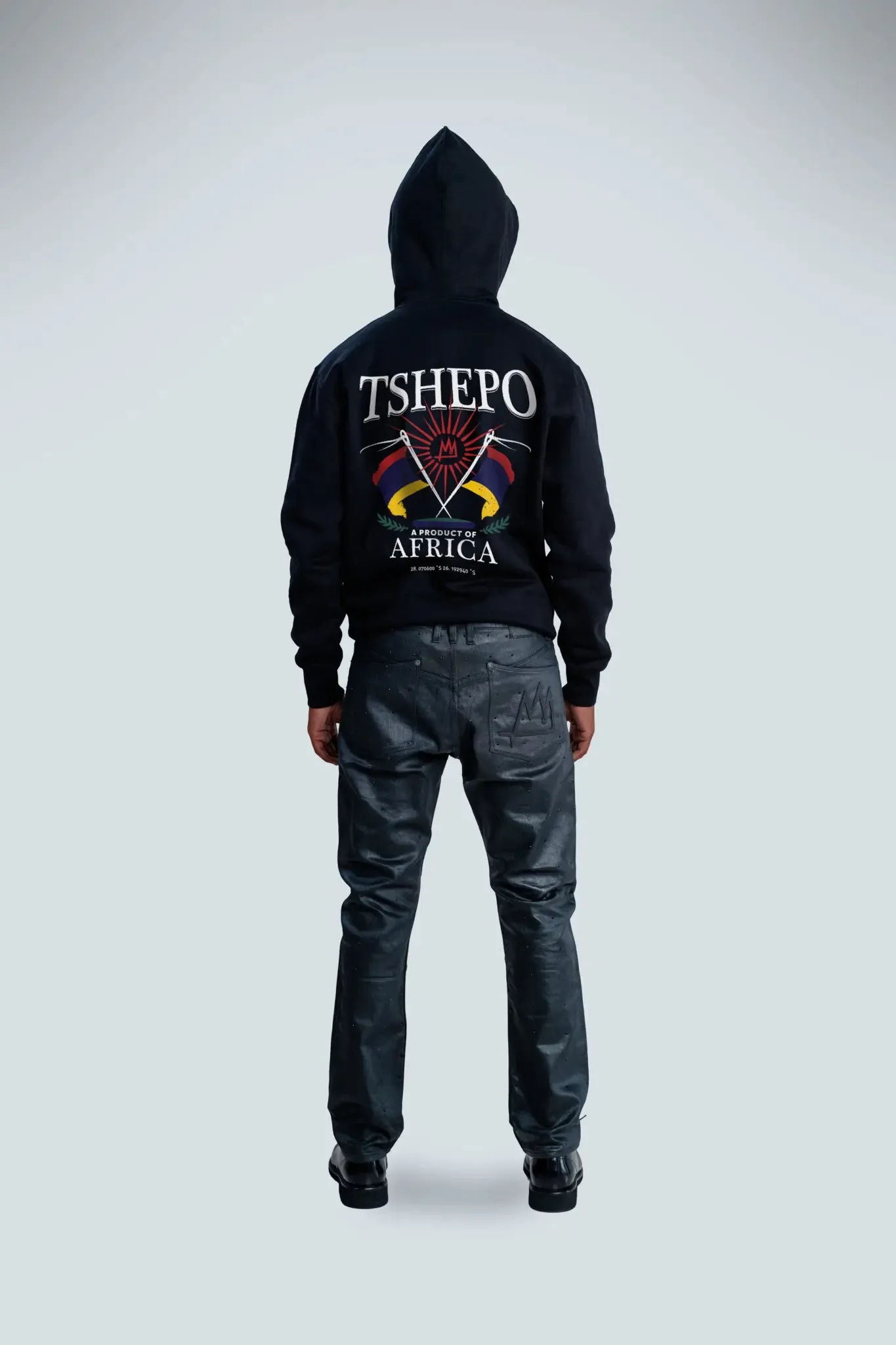 TSHEPO AFRICA AMSTERDAM HEAVYWEIGHT HOODIE, BLACK