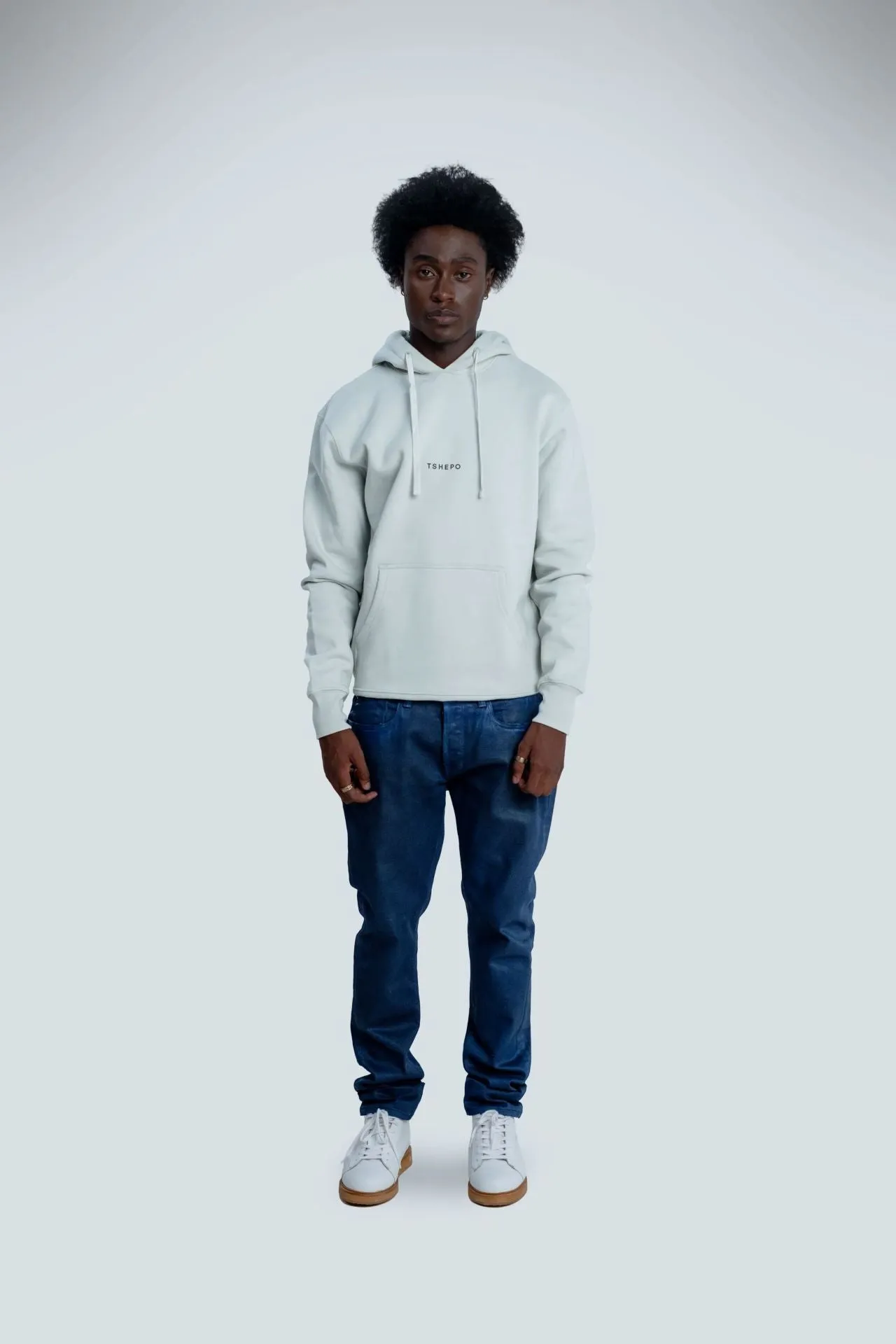 TSHEPO GLOBAL VILLAGE HEAVYWEIGHT HOODIE, GREY